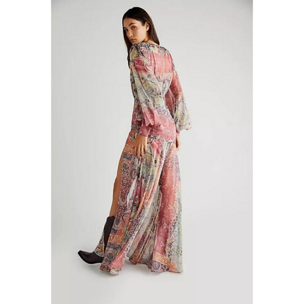 💕BRONX AND BANCO💕 Farah Maxi Dress ~ Muti-Color Print US 6 NWOT - Picture 4 of 16